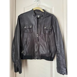 Members Only 100% Leather Jacket